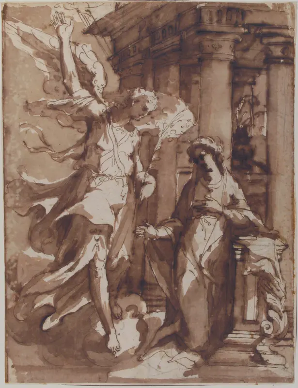 The Annunciation Wall Art by Francesco Curia - High-Resolution Digital Print