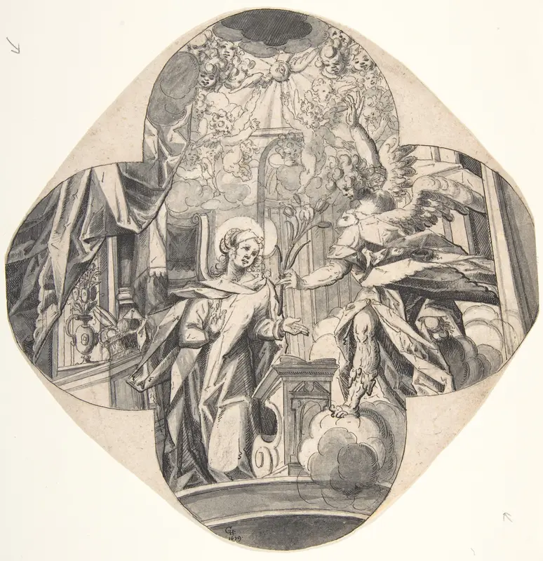 The Annunciation Wall Art by Gabriel Hornstain - High-Resolution Digital Print