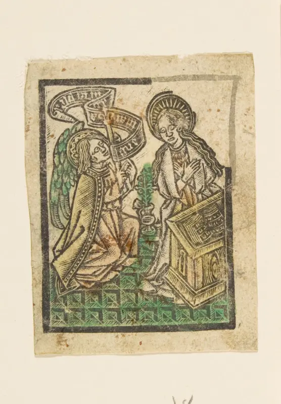 The Annunciation Wall Art by Anonymous, German, Cologne, 15th century - High-Resolution Digital Print