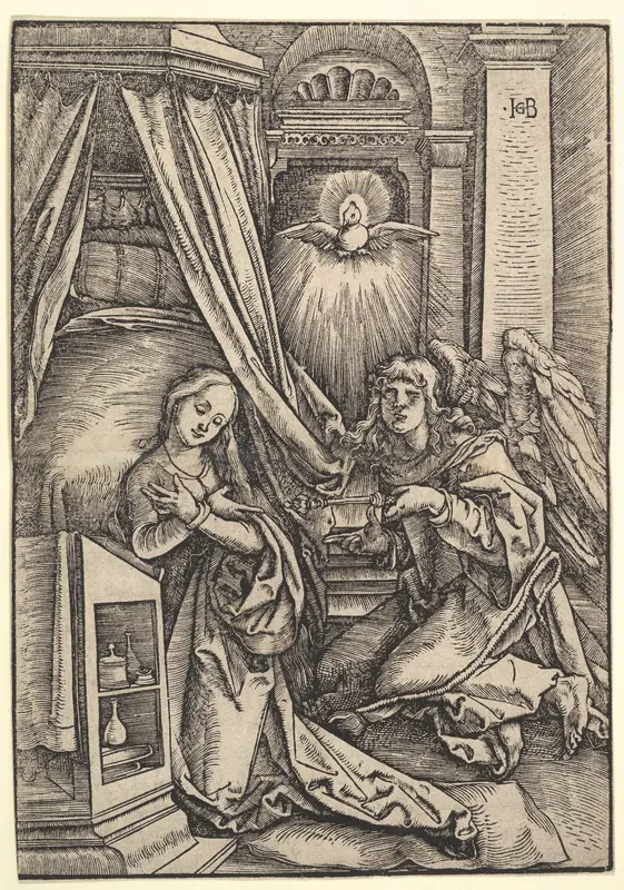The Annunciation Wall Art by Hans Baldung (called Hans Baldung Grien) - High-Resolution Digital Print
