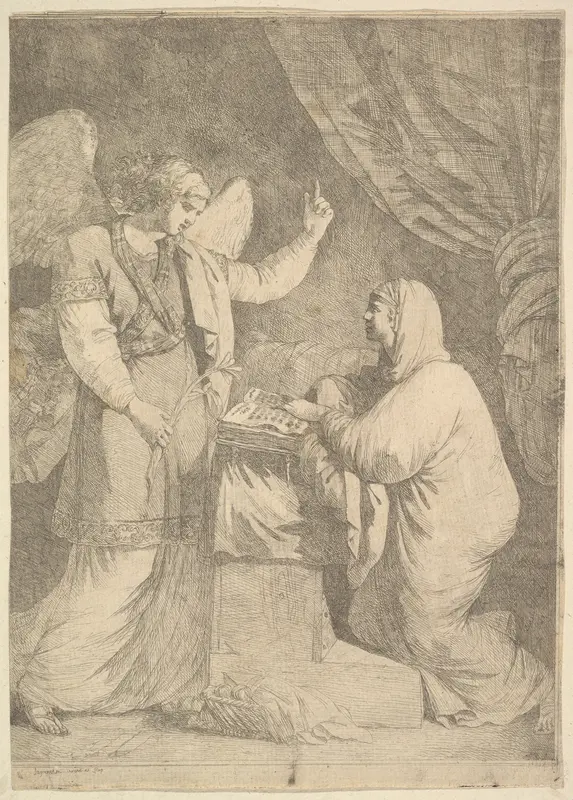 The Annunciation Wall Art by Jean Jacques Lagrenée - High-Resolution Digital Print