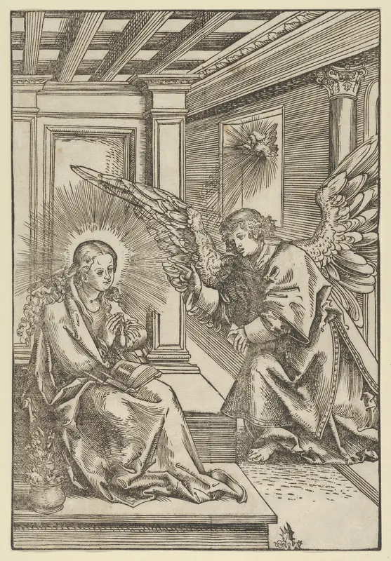 The Annunciation Wall Art by Lucas Cranach the Elder - High-Resolution Digital Print