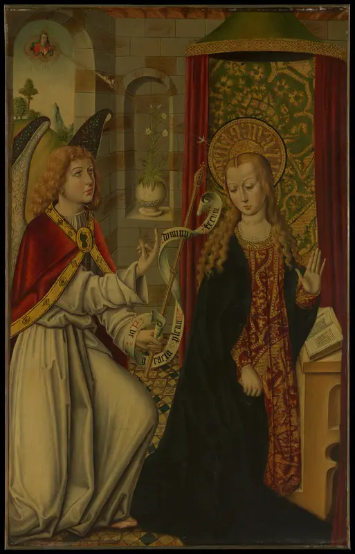 The Annunciation Wall Art by Budapest Master - High-Resolution Digital Print