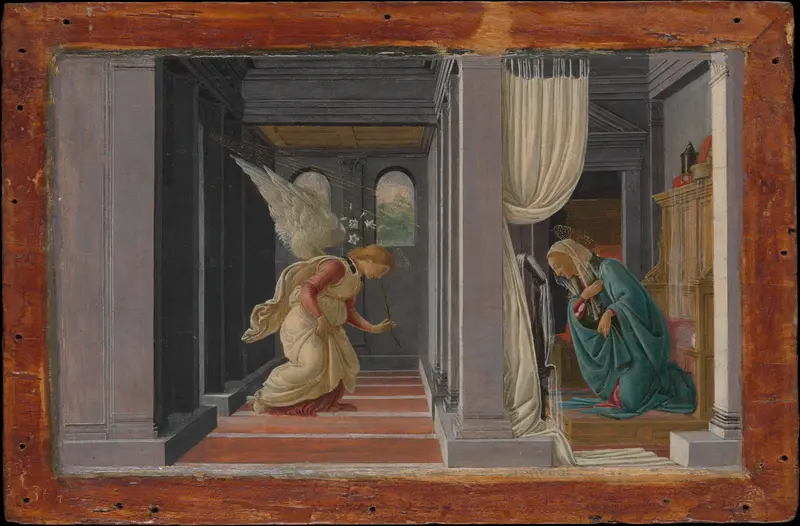 The Annunciation Wall Art by Botticelli (Alessandro di Mariano Filipepi) - High-Resolution Digital Print