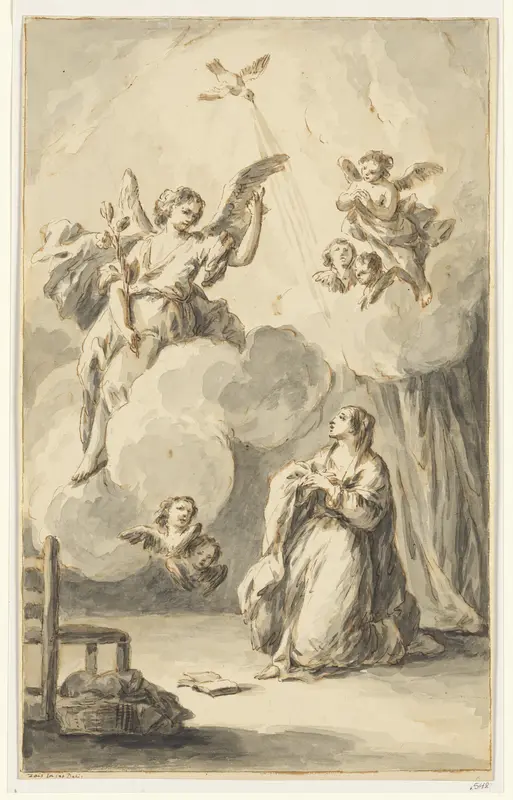 The Annunciation Wall Art by Giuseppe Zais - High-Resolution Digital Print