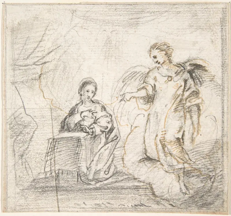 The Annunciation (Angel Approaching From the Right) Wall Art by Pedro  Duque Cornejo - High-Resolution Digital Print