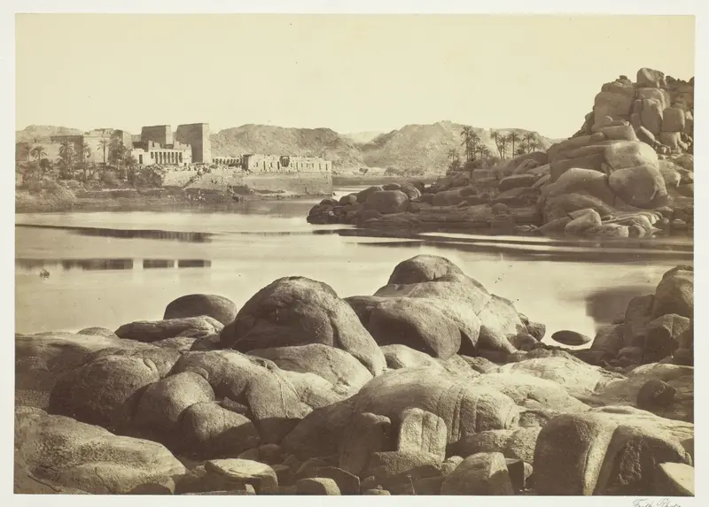 The Approach to Philae Wall Art by Francis Frith - High-Resolution Digital Print