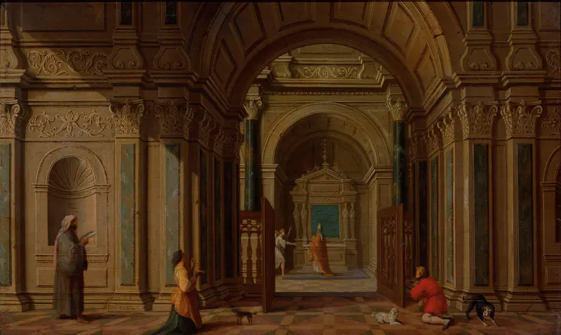 The Archangel Gabriel Appearing to Zacharias Wall Art by Unknown - High-Resolution Digital Print