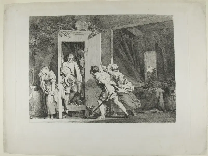 The Armoire Wall Art by Jean Honoré Fragonard - High-Resolution Digital Print