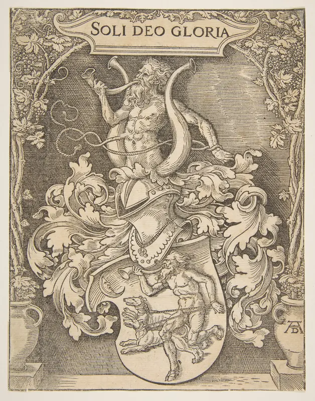 The Arms of Johann Tscherte Wall Art by Albrecht Dürer - High-Resolution Digital Print