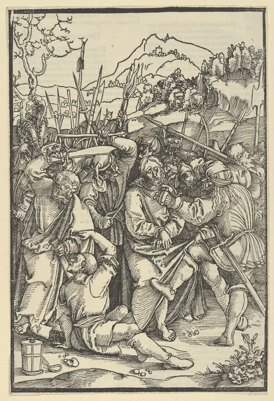 The Arrest of Christ, from Speculum passionis domini nostri Ihesu Christi Wall Art by Hans Schäufelein - High-Resolution Digital Print