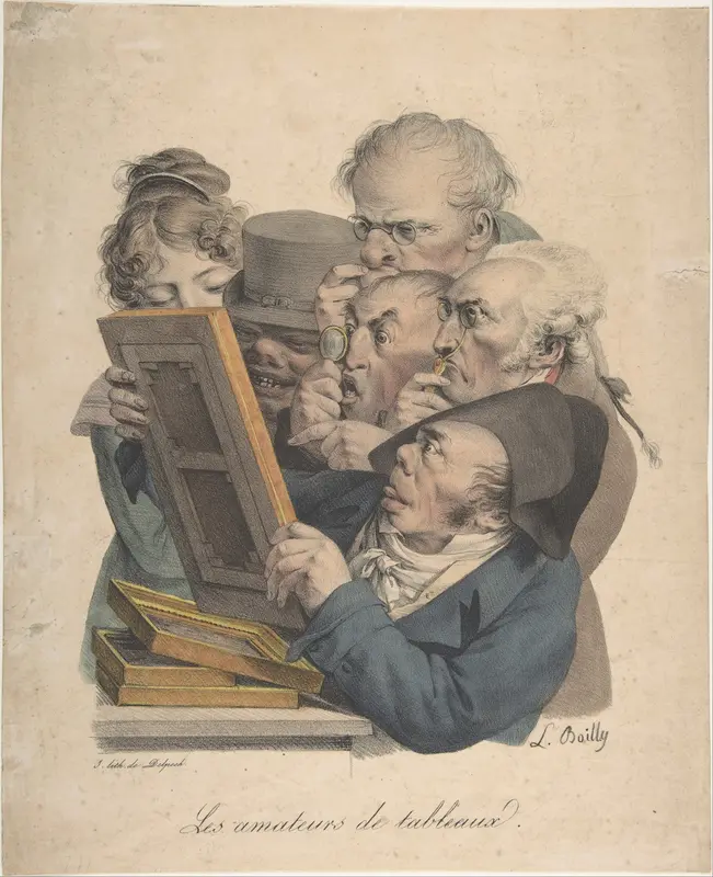 The Art Connoisseurs Wall Art by Louis Léopold Boilly - High-Resolution Digital Print