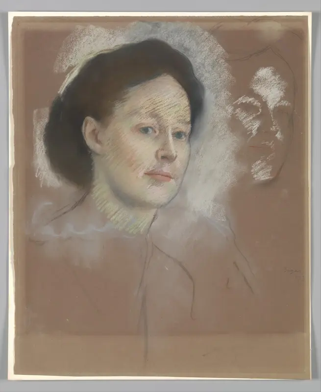 The Artist's Cousin, Probably Mrs. William Bell (Mathilde Musson, 1841–1878) Wall Art by Edgar Degas - High-Resolution Digital Print
