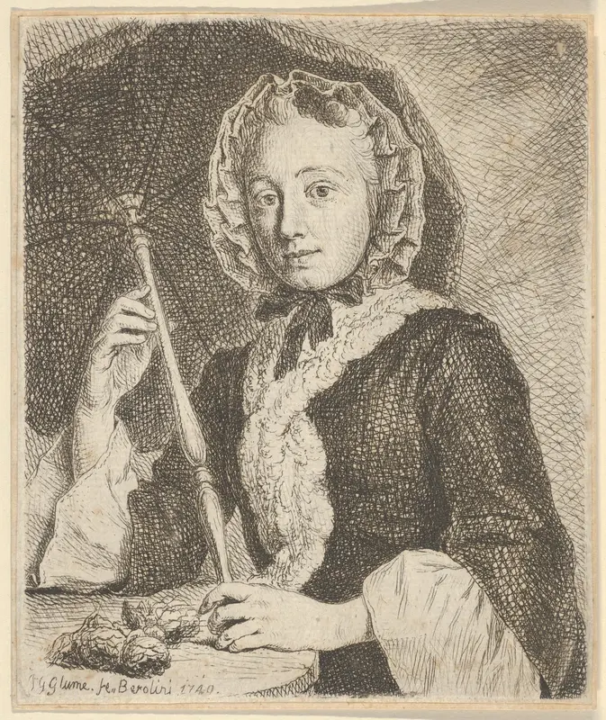 The Artist's Sister-in-Law Wall Art by Johann Gottlieb Glume - High-Resolution Digital Print