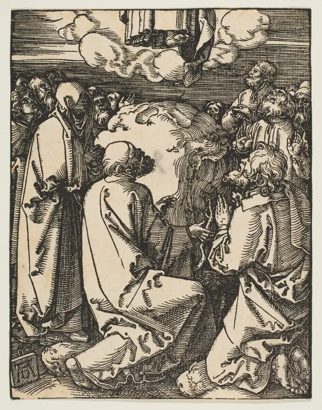 The Ascension, from "The Small Passion" Wall Art by Albrecht Dürer - High-Resolution Digital Print