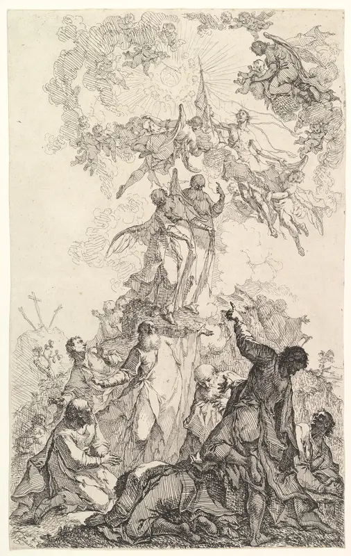 The Ascension of Christ Wall Art by Johann Ignatz Zimbal - High-Resolution Digital Print