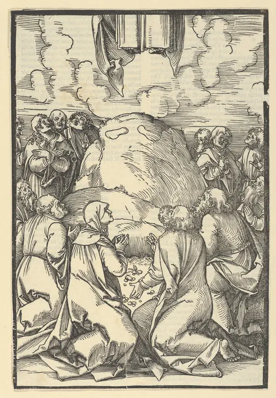 The Ascension of Christ, from Speculum passionis domini nostri Ihesu Christi Wall Art by Hans Schäufelein - High-Resolution Digital Print