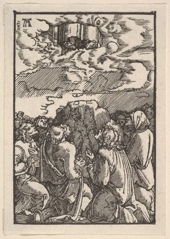 The Ascension of Christ, from "The Fall and Salvation of Mankind Through the Life and Passion of Christ" Wall Art by Albrecht Altdorfer - High-Resolution Digital Print