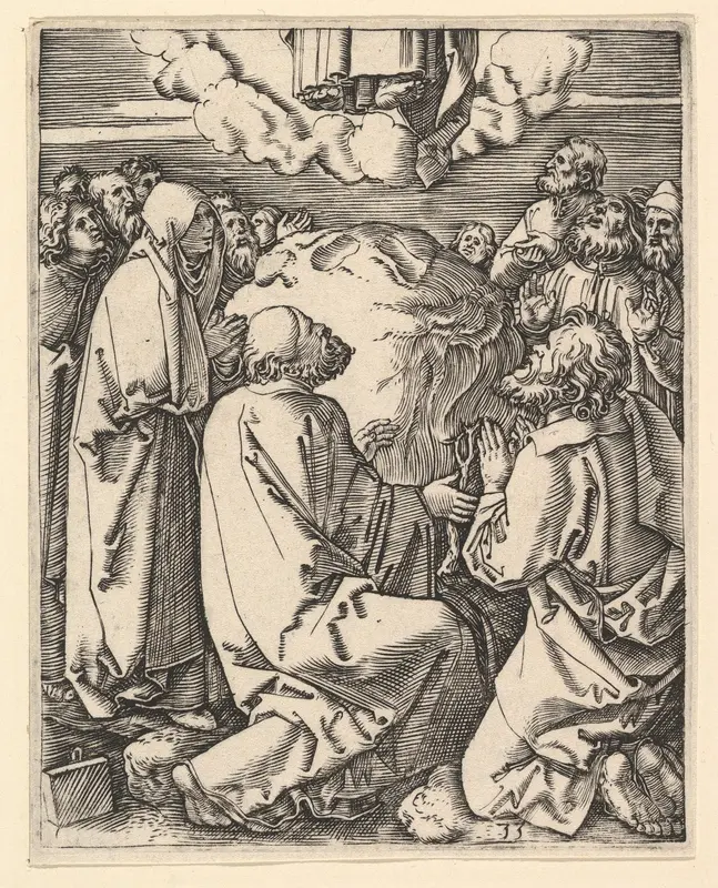 The Ascension of Christ into heaven, from "The Passion of Christ", after Dürer