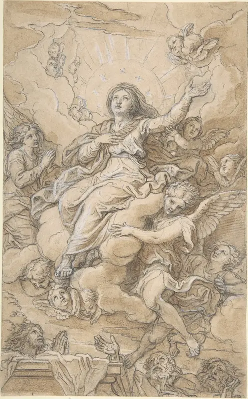 The Assumption of the Virgin Wall Art by Michel Corneille the Younger - High-Resolution Digital Print