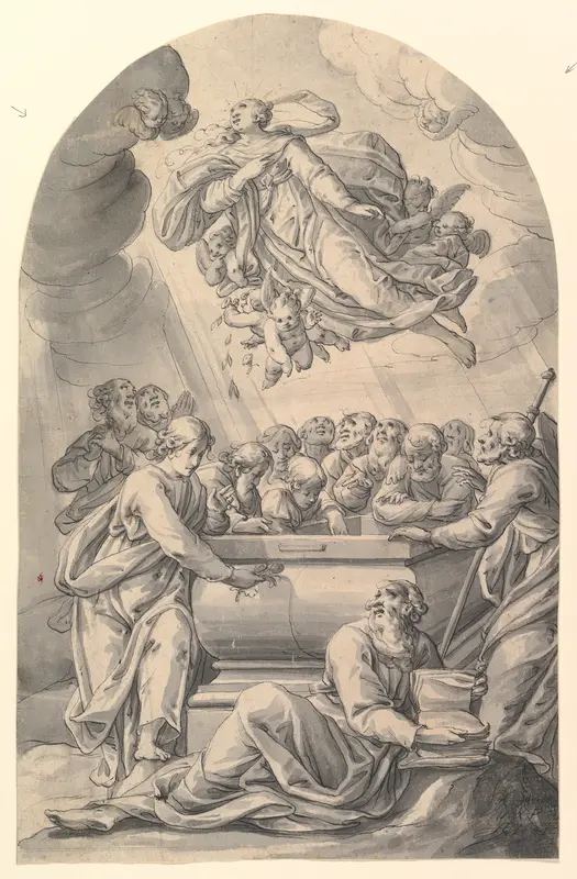The Assumption of the Virgin Wall Art by Johann Christophorus Storer - High-Resolution Digital Print