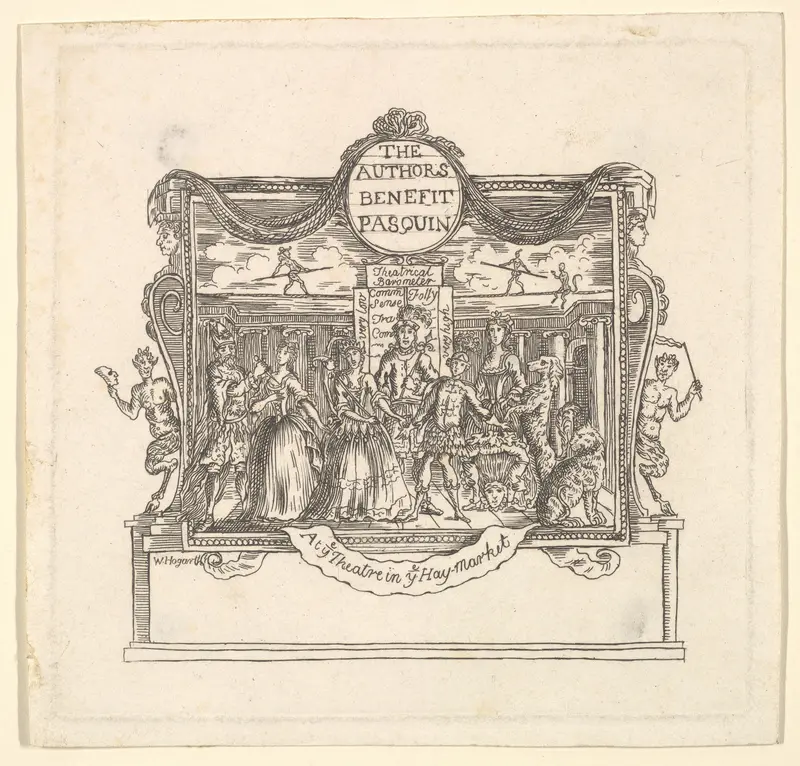 The Author's Benefit: Pasquin Wall Art by William Hogarth - High-Resolution Digital Print