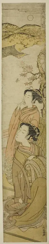 The Autumn Moon at Tokaiji (Tokaiji no shugetsu), from the series "Eight Fashionable Views of the Shinagawa (Furyu Shinagawa hakkei)"