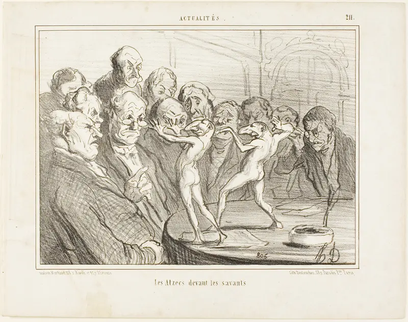 The Aztecs before the scientists, plate 211 from Actualités