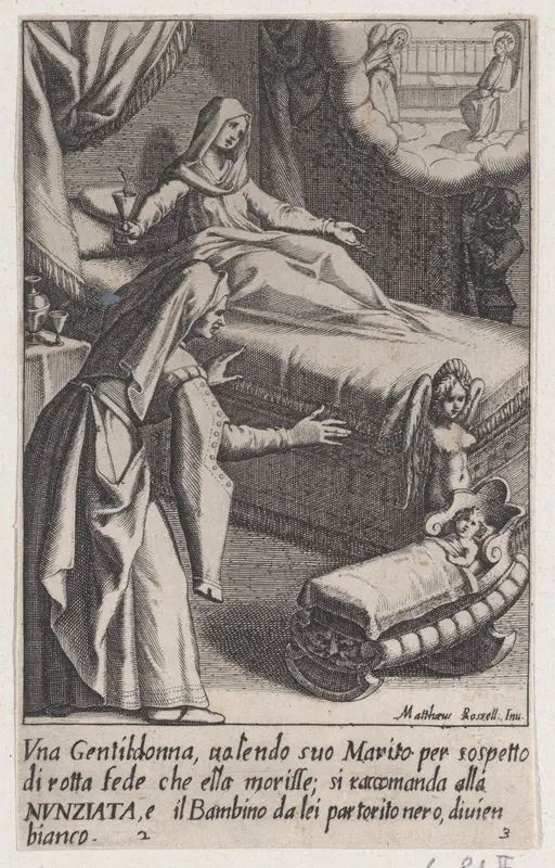 The Baby, from Scelta d'Alcuni Miracoli e Grazie della Santissima Nunziata di Firenze (Selection of Some Miracles and Graces that Occurred in the Church of the Annunziata in Florence) Wall Art by Jacques Callot - High-Resolution Digital Print