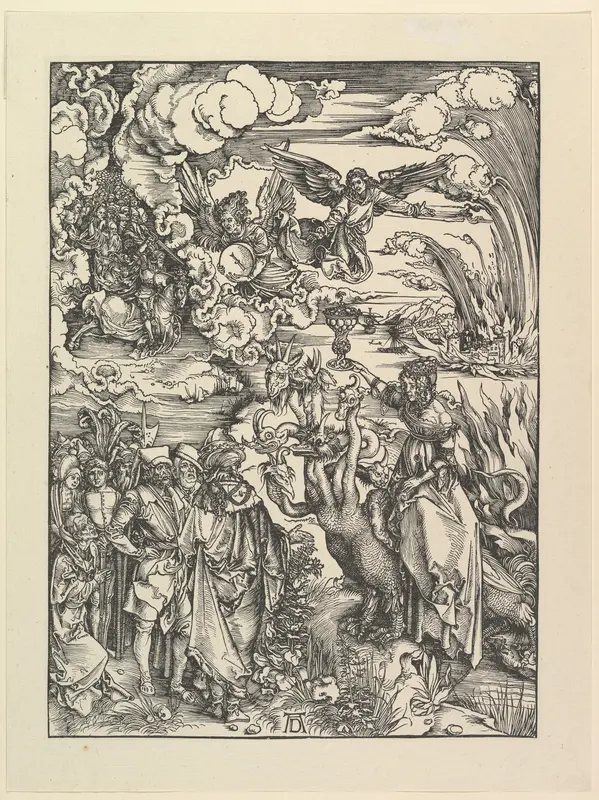 The Babylonian Whore, from The Apocalypse. Facsimile Wall Art by Albrecht Dürer - High-Resolution Digital Print
