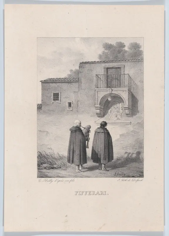 The Bagpipers Wall Art by Louis Léopold Boilly - High-Resolution Digital Print
