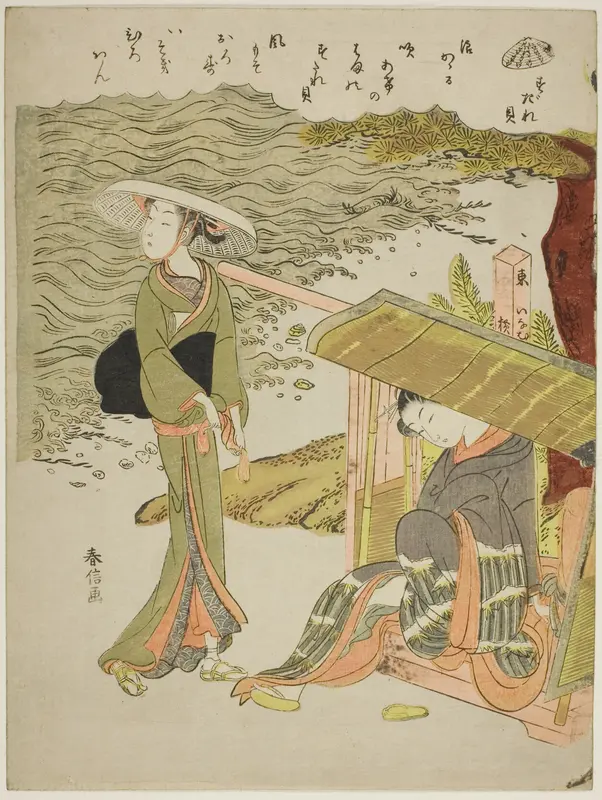 The Bamboo-Blind Shell (Sudaregai), from an untitled series of shells