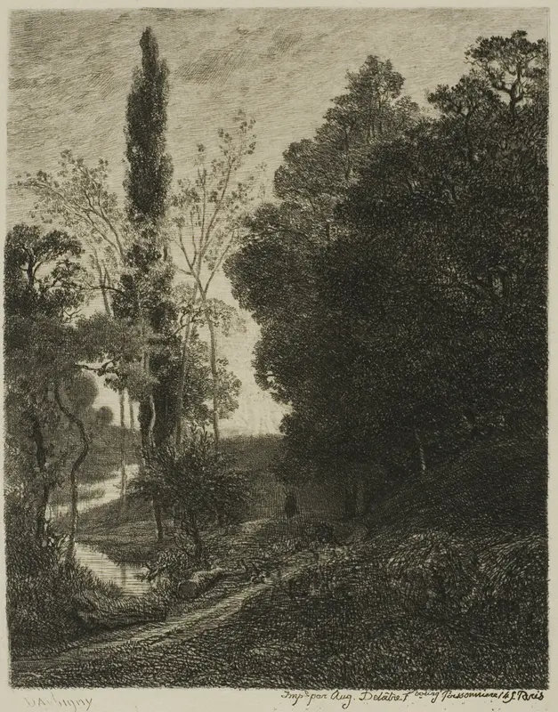 The Banks of the Cousin Wall Art by Charles François Daubigny - High-Resolution Digital Print