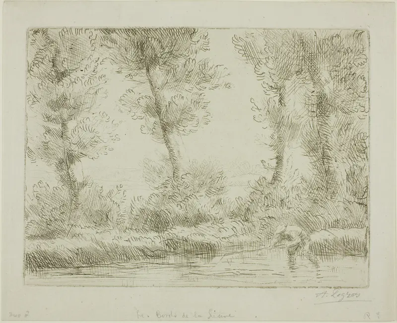 The Banks of the Liane Wall Art by Alphonse Legros - High-Resolution Digital Print