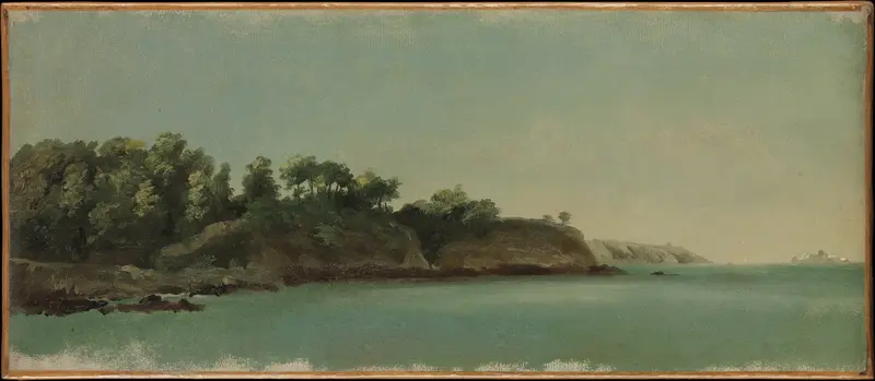 The Banks of the Rance, Brittany Wall Art by Pierre Henri de Valenciennes - High-Resolution Digital Print