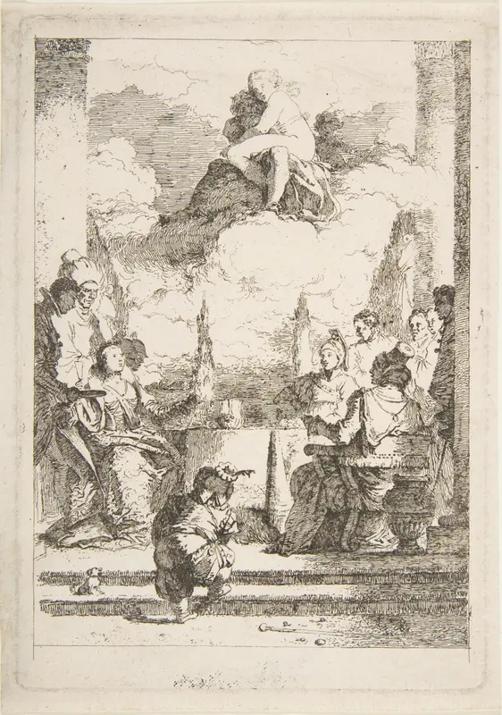 The Banquet of Anthony and Cleopatra Wall Art by Jean Honoré Fragonard - High-Resolution Digital Print