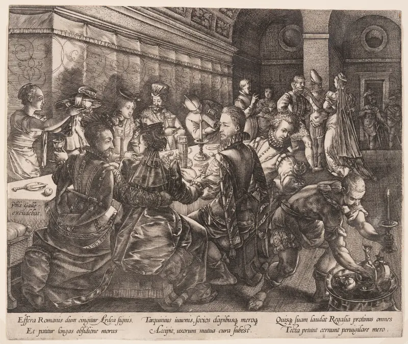 The Banquet of Tarquinius Collatinus, from The Story of Lucretia