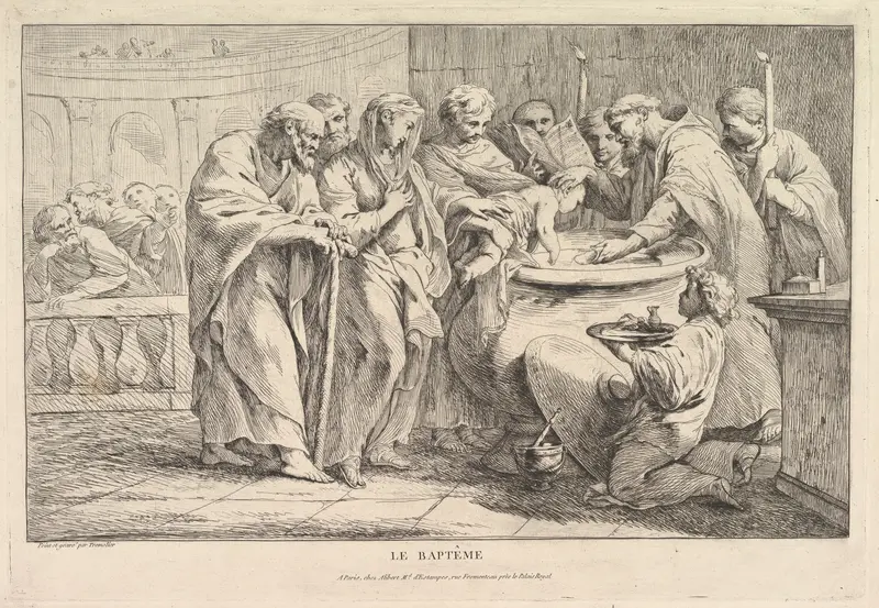 The Baptism Wall Art by Pierre Charles Trémolières - High-Resolution Digital Print