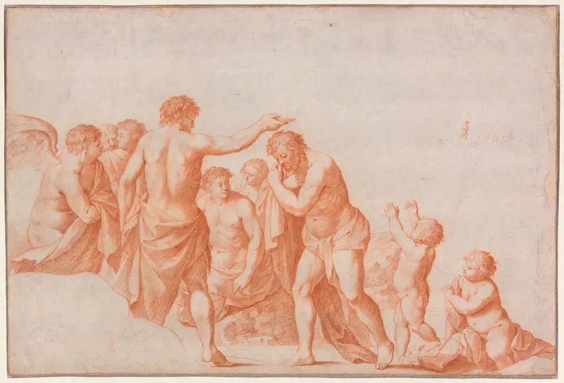 The Baptism of Christ Wall Art by Cornelis van Poelenburgh - High-Resolution Digital Print