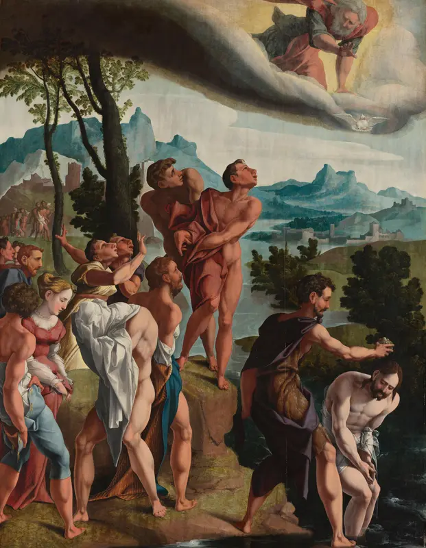 The Baptism of Christ Wall Art by Unknown - High-Resolution Digital Print