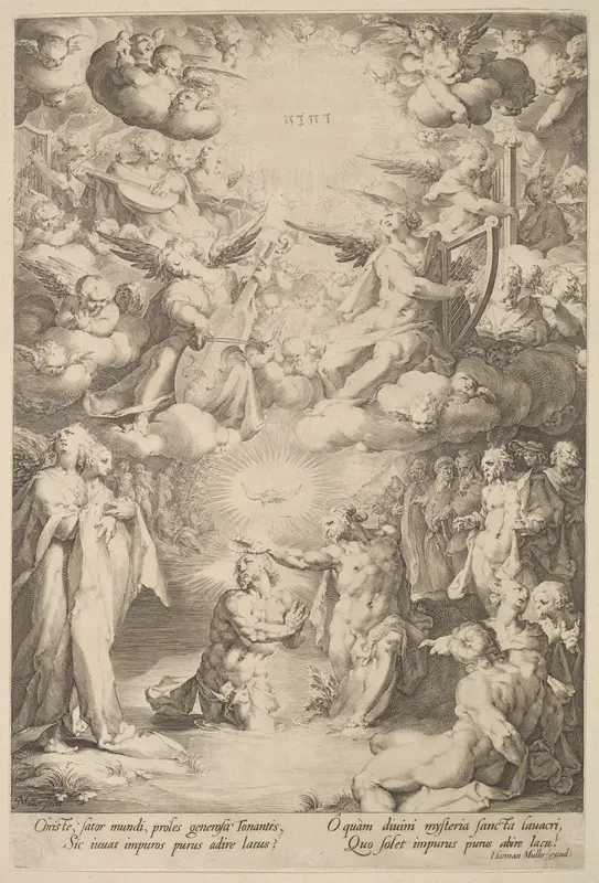 The Baptism of Christ Wall Art by Jan Muller - High-Resolution Digital Print