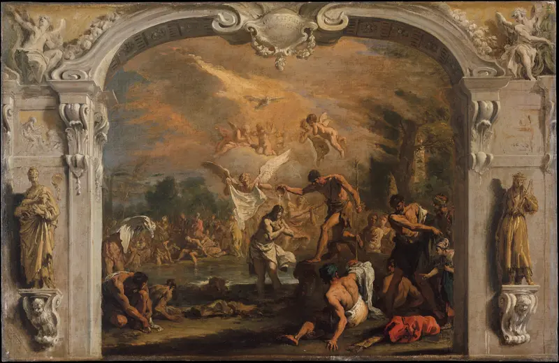 The Baptism of Christ Wall Art by Sebastiano Ricci - High-Resolution Digital Print