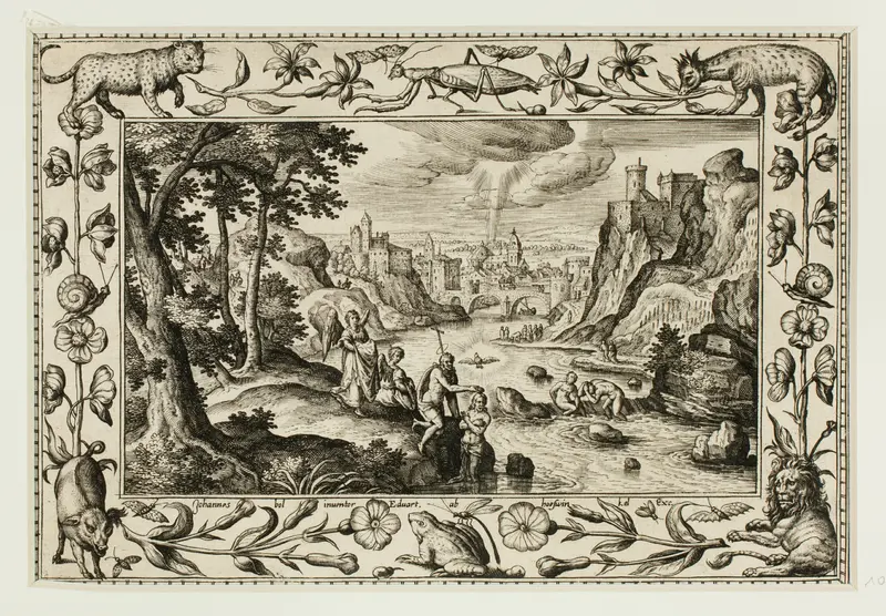 The Baptism of Christ, from Landscapes with Old and New Testament Scenes and Hunting Scenes