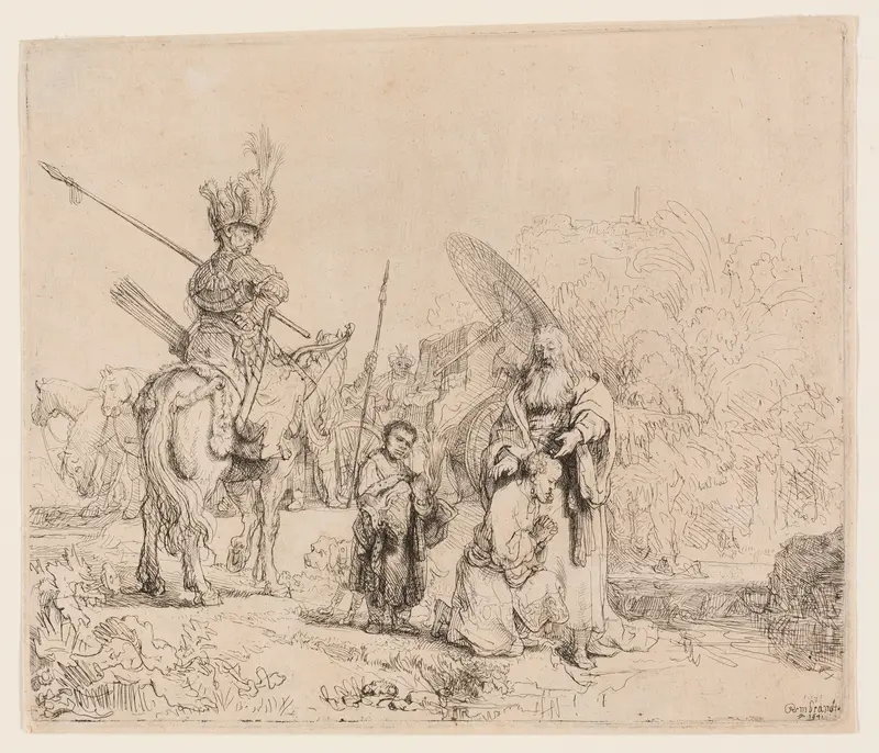The Baptism of the Eunuch Wall Art by Rembrandt van Rijn - High-Resolution Digital Print