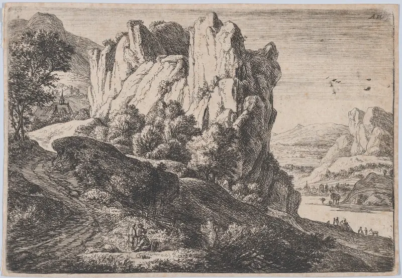 The Barren Rock Wall Art by Anthonie Waterloo - High-Resolution Digital Print
