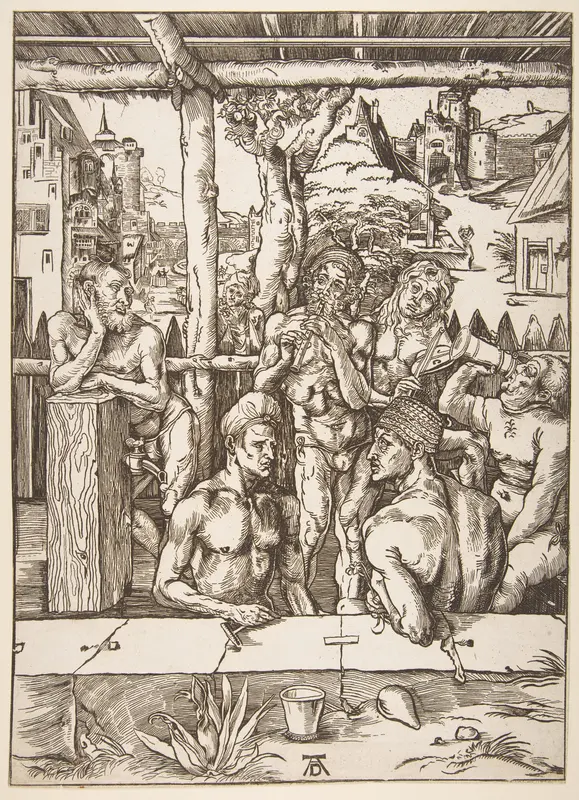 The Bath House (copy) Wall Art by Albrecht Dürer - High-Resolution Digital Print