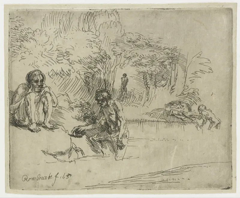 The Bathers Wall Art by Unknown - High-Resolution Digital Print