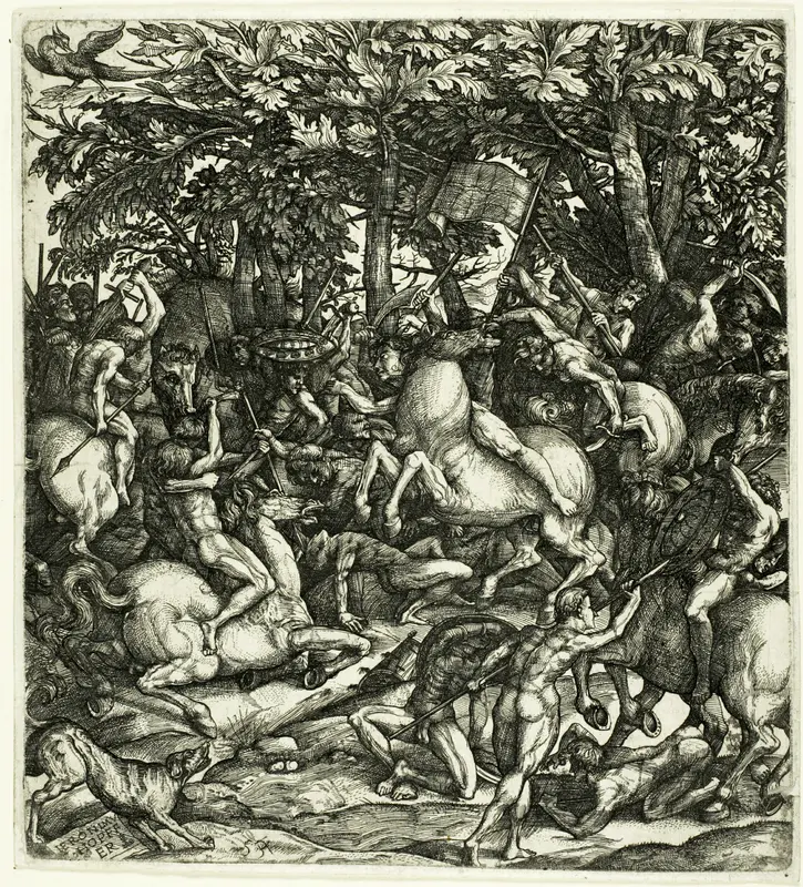The Battle Wall Art by Hieronymous Hopfer - High-Resolution Digital Print