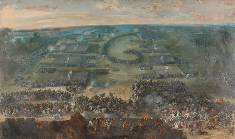 The Battle of Fleurus, 1622 Wall Art by Peeter Snayers - High-Resolution Digital Print