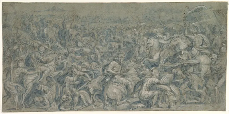 The Battle of Trasimeno Wall Art by Crispijn van den Broeck - High-Resolution Digital Print